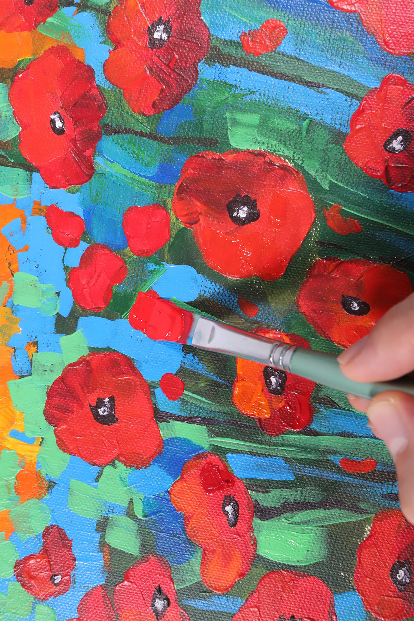 Mont Marte Acrylic Colour Paint Set Signature 24pc x 1.21 US fl.oz (36ml), Acrylic Paint Kit Ideal for Canvas, Wood, Air Dried Clay, Cardboard and More, Great Beginner Acrylic Paint Set, Includes 24 Colors - Image 6