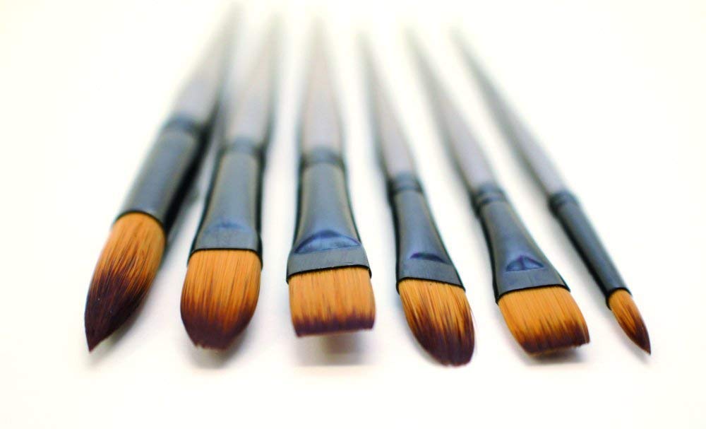 MONT MARTE Gallery Series Brush Set, Synthetic, Standard, Acrylic 6pce - Image 6