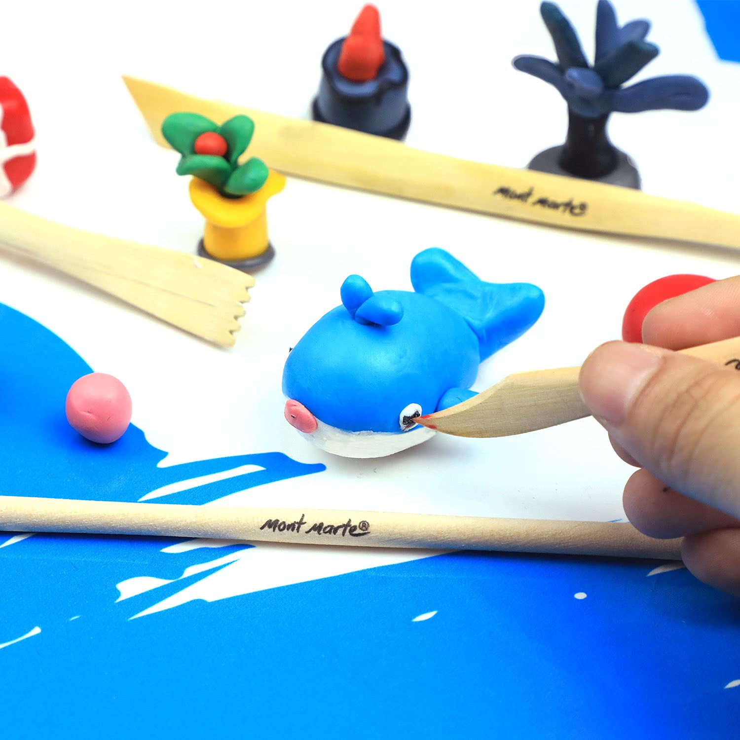 Mont Marte Make n Bake Polymer Clay 400g - Titanium White - Image 3