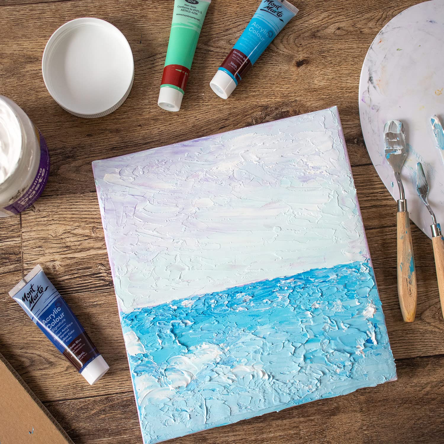 Mont Marte Modelling Paste Acrylic Medium 500ml (17oz) (Pack of 2) - Image 5