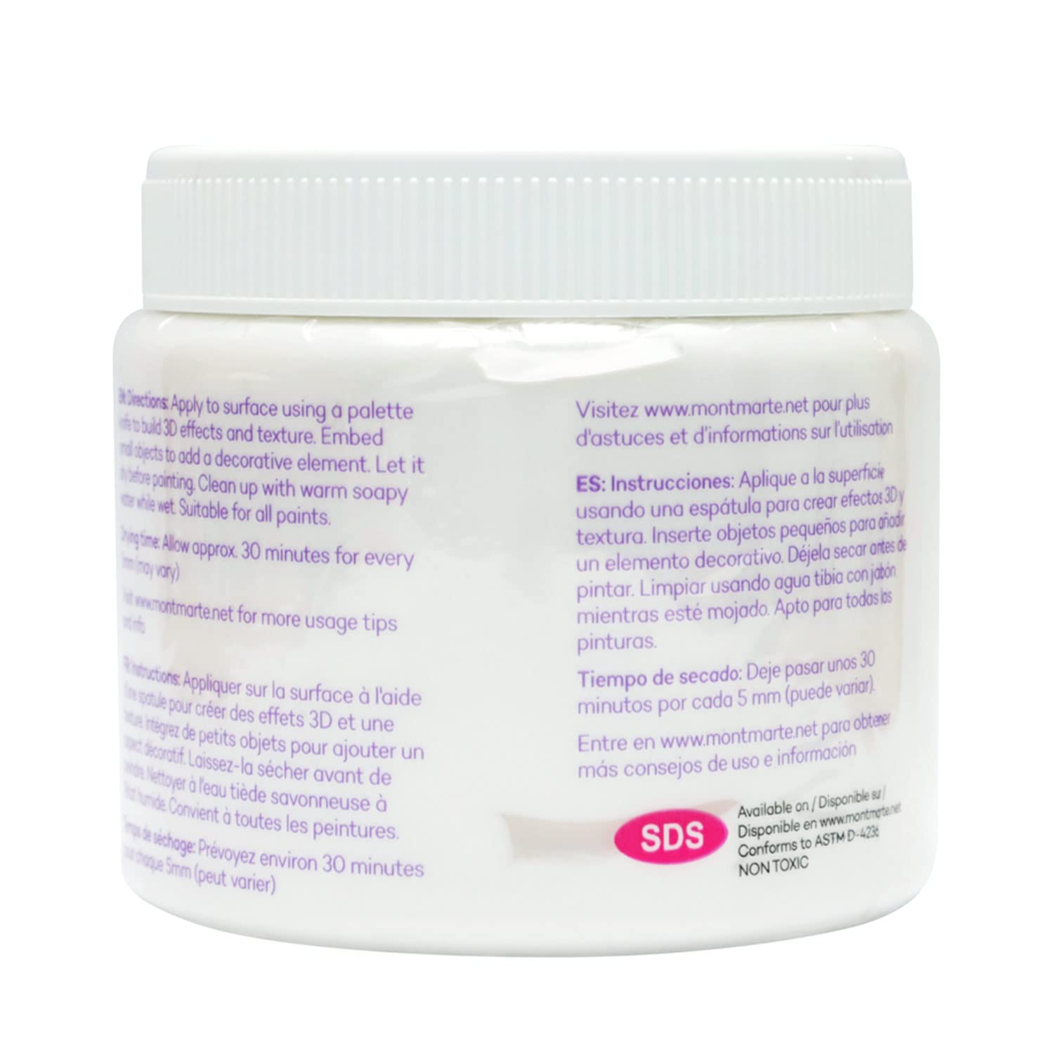 Mont Marte Modelling Paste Acrylic Medium 500ml (17oz) (Pack of 2) - Image 7