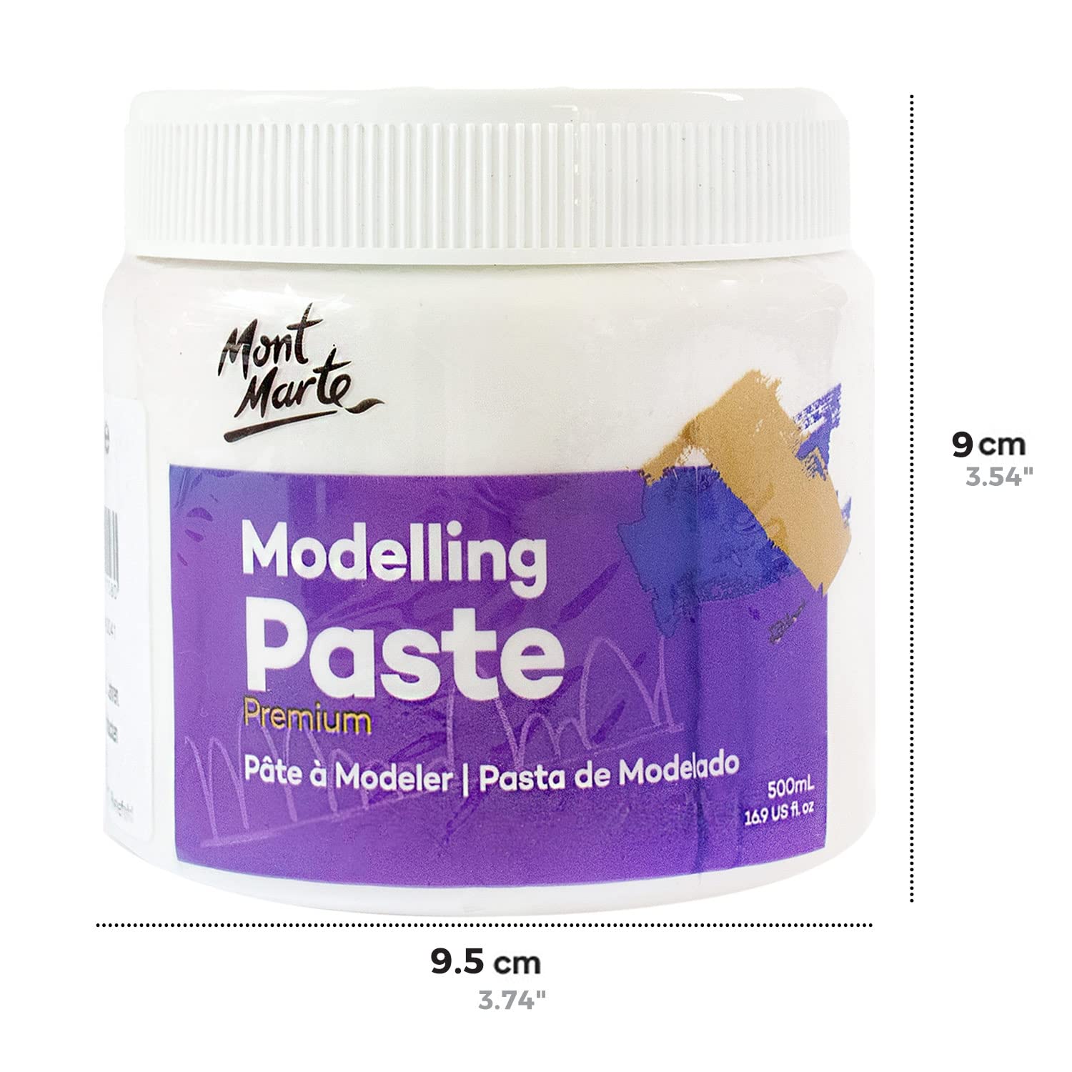 Mont Marte Modelling Paste Acrylic Medium 500ml (17oz) (Pack of 2) - Image 8