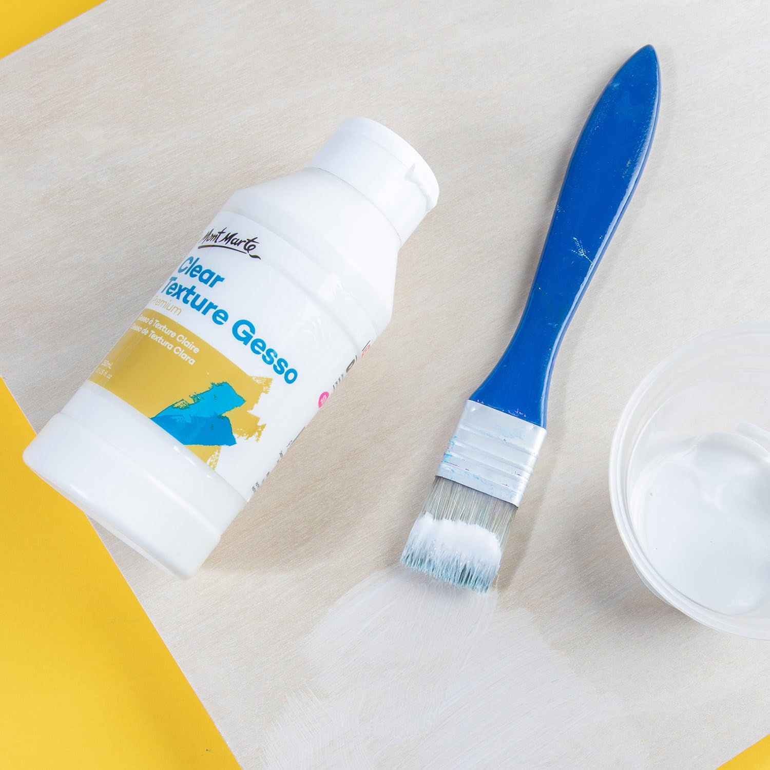 Mont Marte Premium Clear Texture Gesso Acrylic Medium 8.45oz (250ml) - Image 4