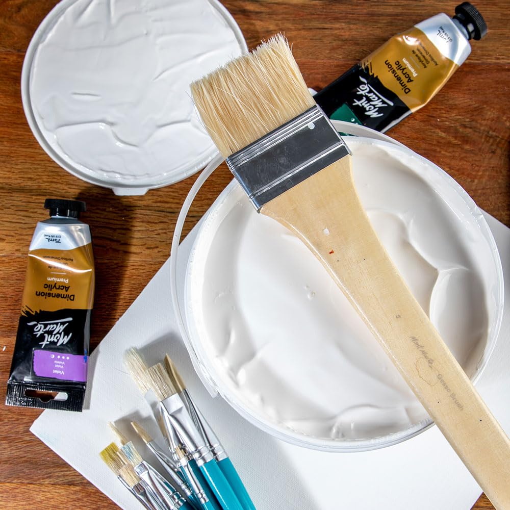 Mont Marte Premium Gesso Universal Primer 64oz (1.89L), Suitable for Acrylic Paint, Oil Paint, Color Pencils, Pastels, Graphite and Charcoal - Image 3