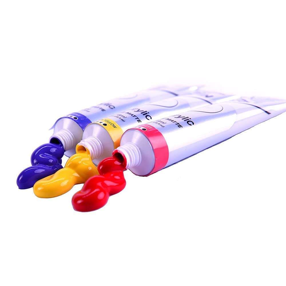 Mont Marte Premium Satin Acrylic Intro Set, 8 Piece, 0.6oz (18ml) Tubes, Semi-Matte Finish, Suitable for Most Surfaces - Image 3