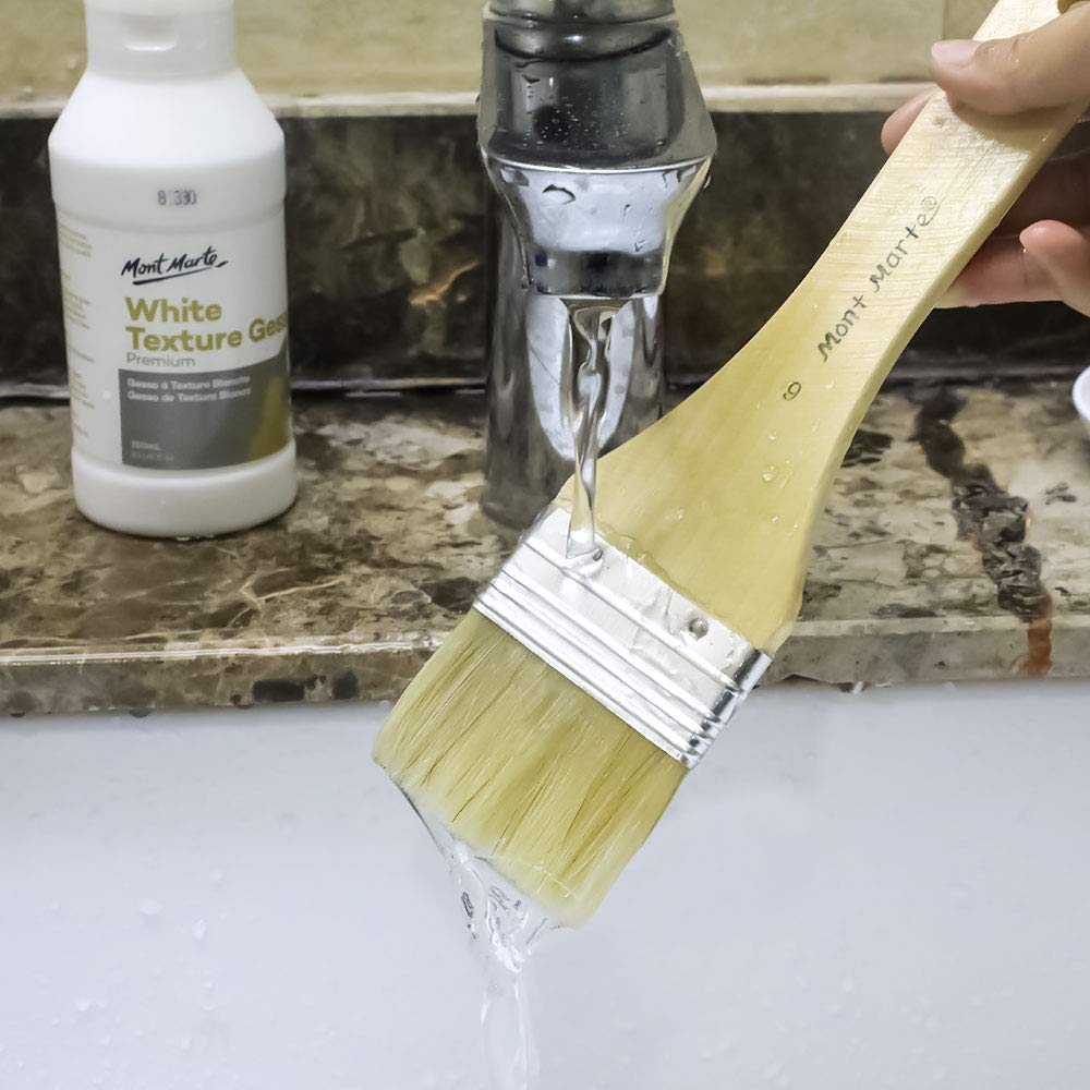 Mont Marte Premium White Texture Gesso 8.45oz (250ml), Suitable for Acrylic Paint, Oil Paint, Color Pencils, Pastels, Graphite and Charcoal - Image 5