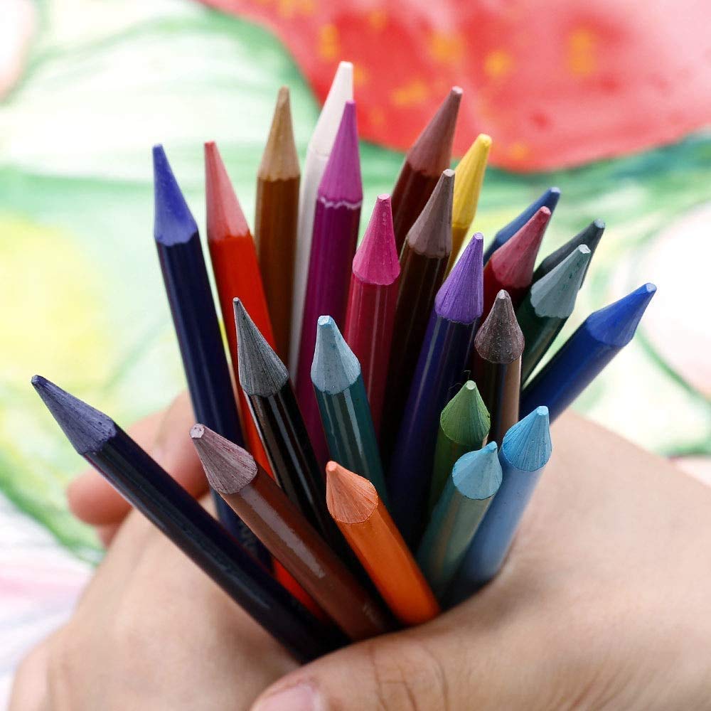 Mont Marte Premium Woodless Watercolor Pencils 24pc, 7mm (0.28in) Core, Suitable for Blending, Layering and Watercolor Techniques - Image 4