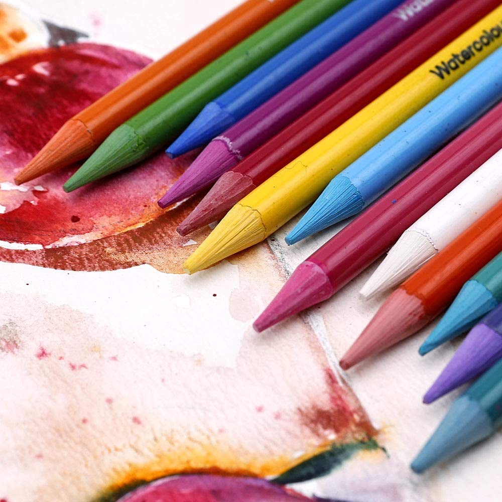 Mont Marte Premium Woodless Watercolor Pencils 24pc, 7mm (0.28in) Core, Suitable for Blending, Layering and Watercolor Techniques - Image 5