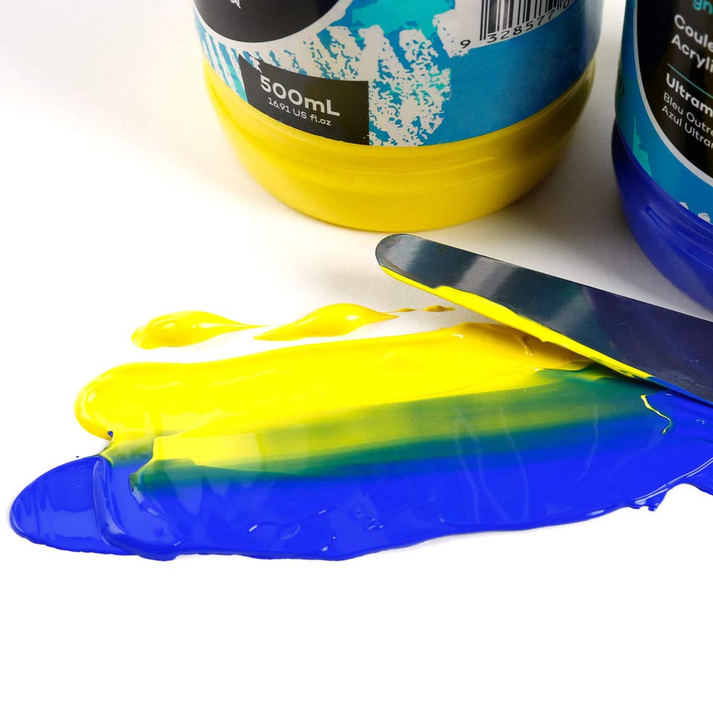 Mont Marte Signature Basic Color Acrylic Paint Set, 16.9oz (500ml), Semi-Matte Finish,Suitable for Canvas, Wood, Fabric, Leather, Cardboard, Paper, MDF and Crafts - Image 3