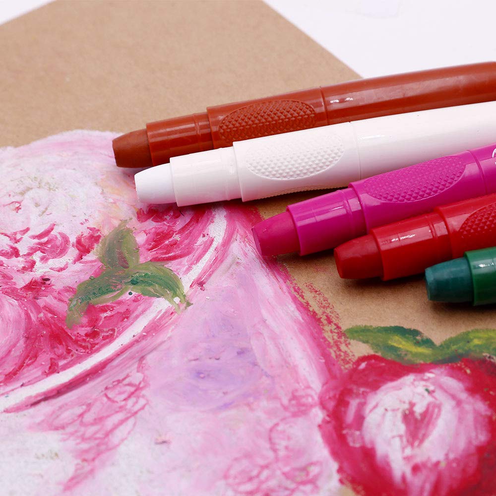 Mont Marte Studio Twistable Colors, 12 Piece. Includes 12 Water Blendable Painting Sticks, Silky Smooth Texture and Easy Glide. - Image 3